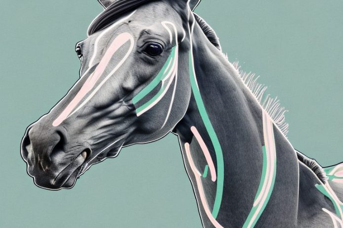 A thoroughbred horse in a rural setting in grahamstown