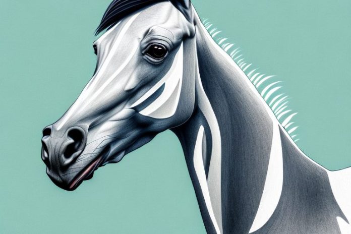 A thoroughbred horse in a rural south african setting