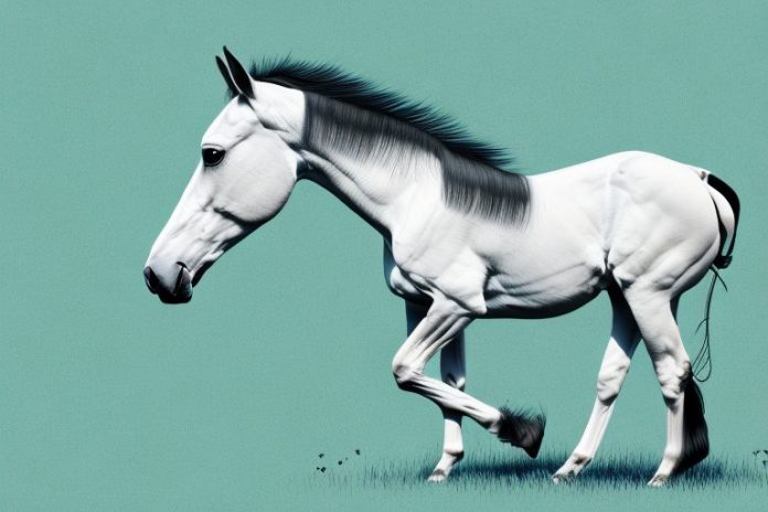 A thoroughbred horse in a field in virginia