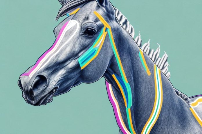 A thoroughbred horse in a south african landscape