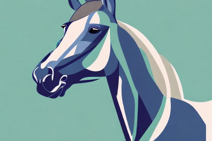 A thoroughbred horse in a barberton