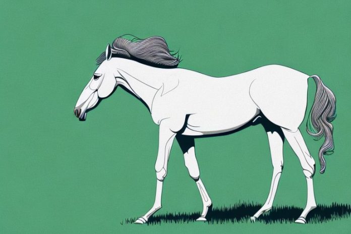 A thoroughbred horse in a grassy field in hazyview