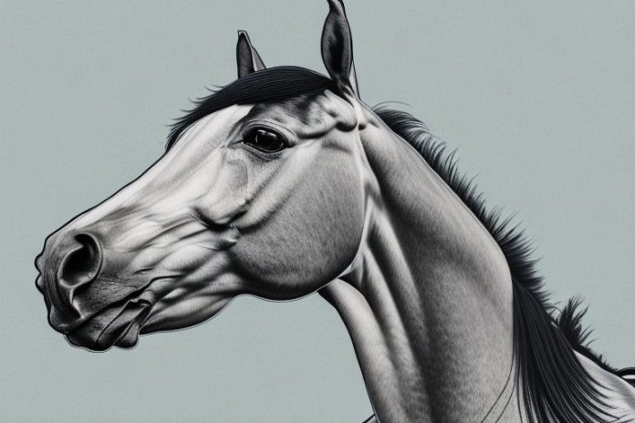 A thoroughbred horse in a rural setting in mogwase