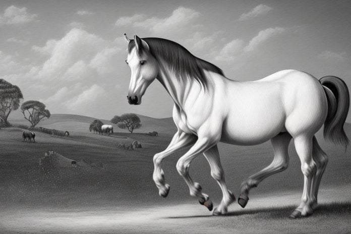 A morgan horse in a rural setting in kwamashu