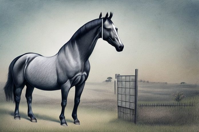 A morgan horse in a rural setting in umhlanga