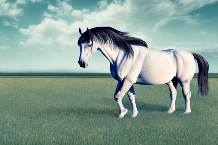 A morgan horse in a field in south africa