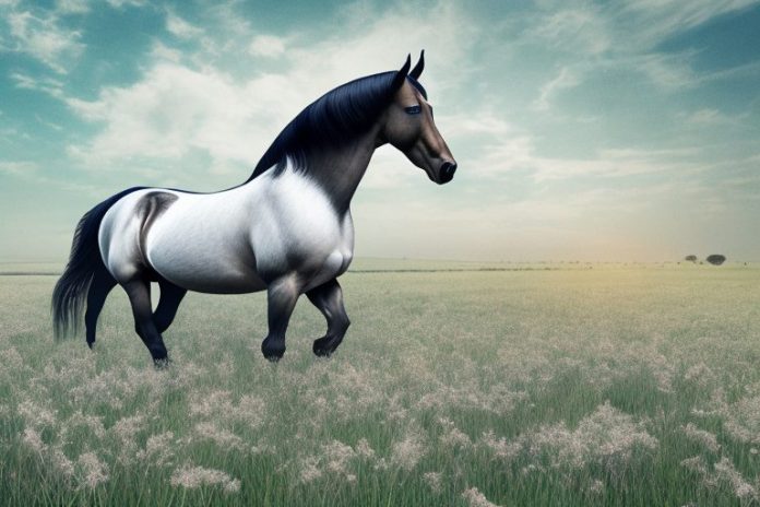 A morgan horse in a field in kroonstad