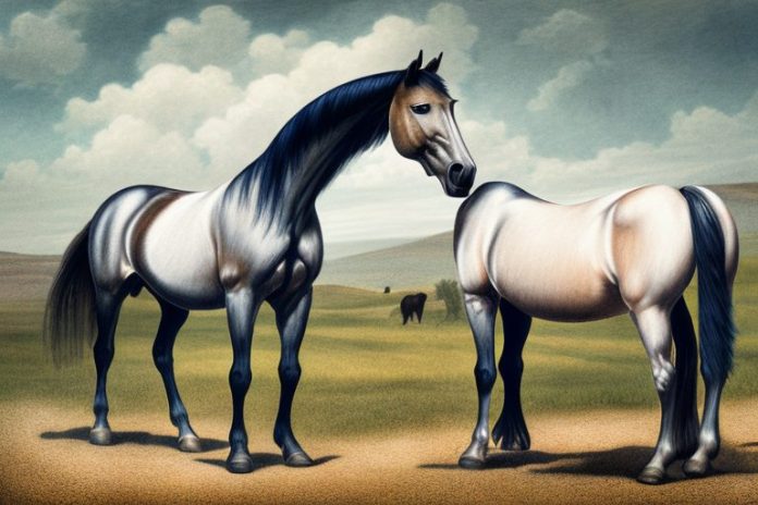 A morgan horse in a rural setting in bethlehem
