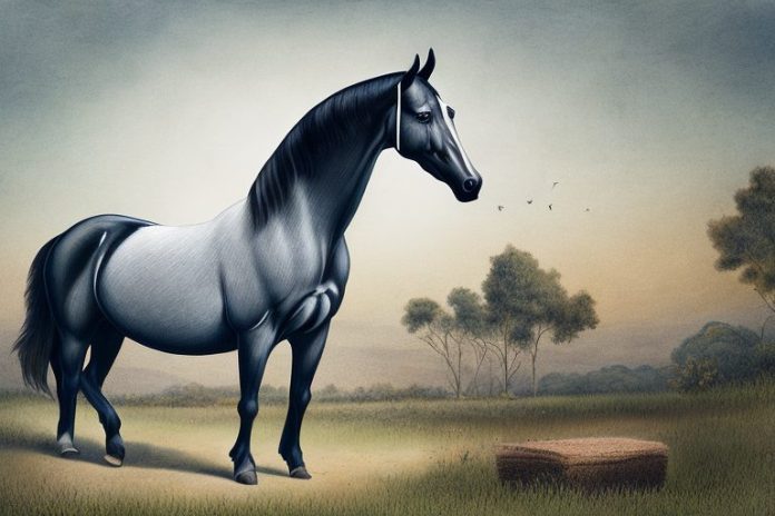 A morgan horse in a rural setting in greater pretoria