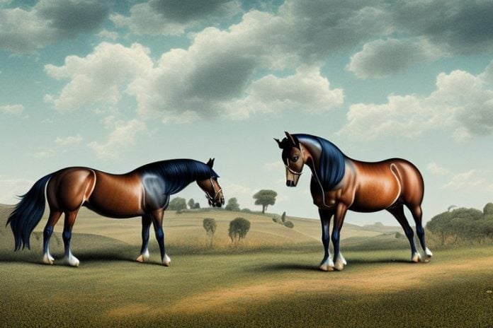 A morgan horse in a rural randburg