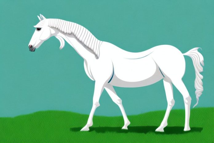 An arabian horse in a grassy field in tongaat