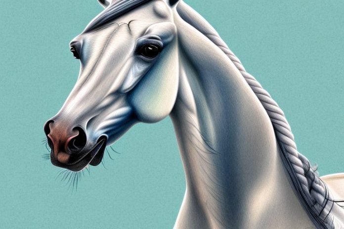 An arabian horse in a rural setting in ballito