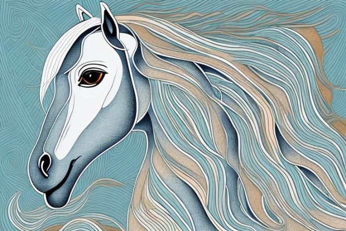 An arabian horse in its natural habitat in king william's town
