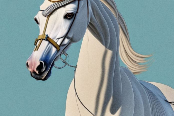 An arabian horse in a rural setting in port alfred