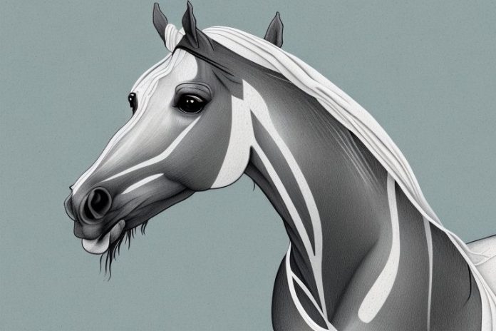 An arabian horse in a rural setting in sasolburg
