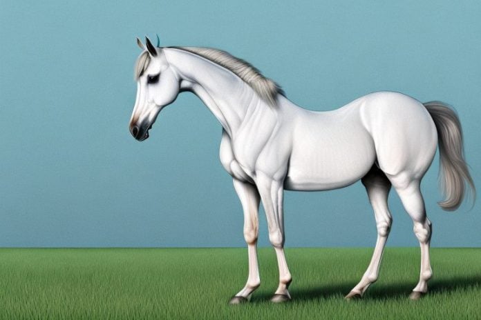 An arabian horse in a field in vanderbijlpark