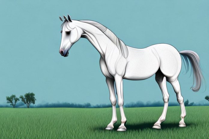 An arabian horse in a field in bela-bela