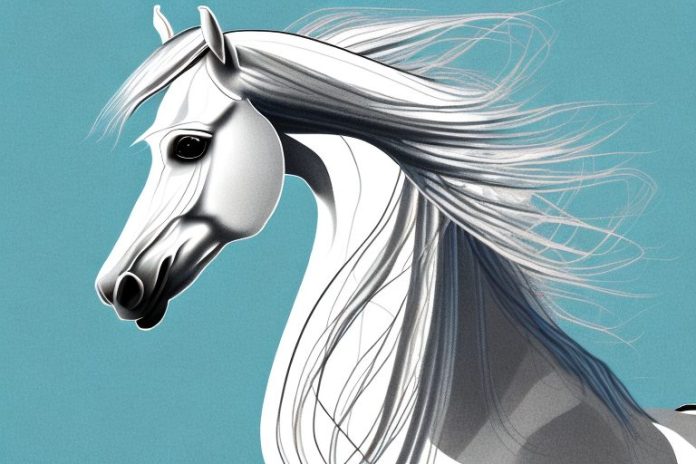 An arabian horse in a hazyview