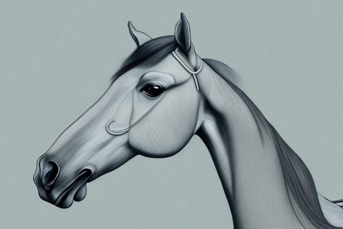 An arabian horse in the landscape of kimberley