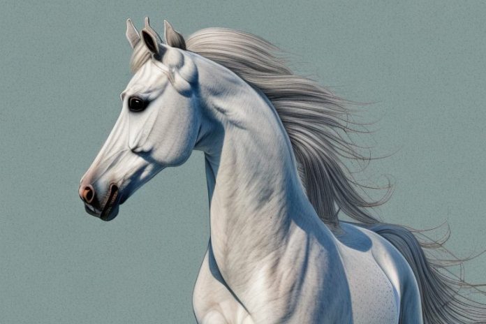 An arabian horse in a rural setting in mabopane