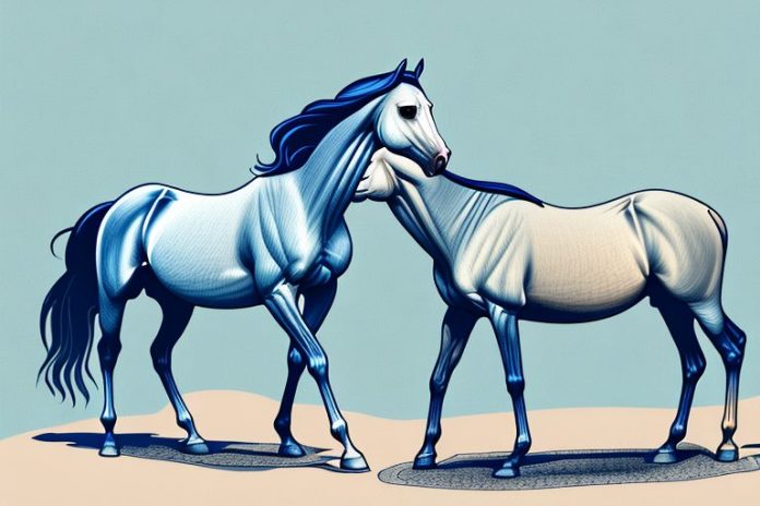 An arabian horse in the landscape of the western cape