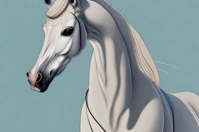 An arabian horse in a rural setting in paarl