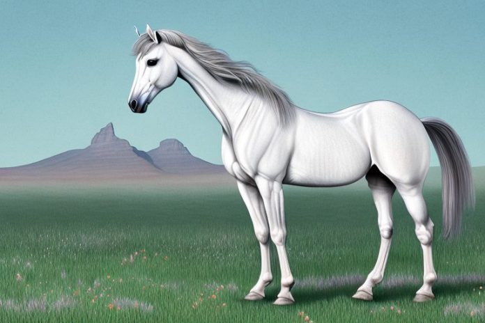 An arabian horse in a field in somerset west