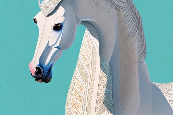 An arabian horse in a natural setting in simon's town
