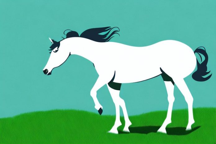 A thoroughbred horse in a grassy field in randburg