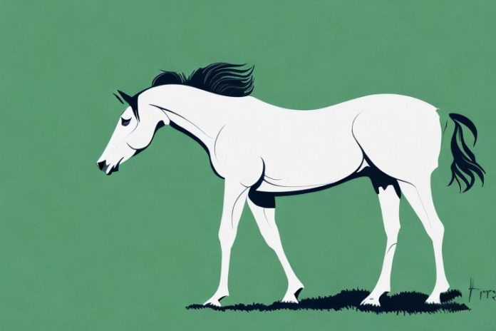 A thoroughbred horse in a grassy field in louis trichardt