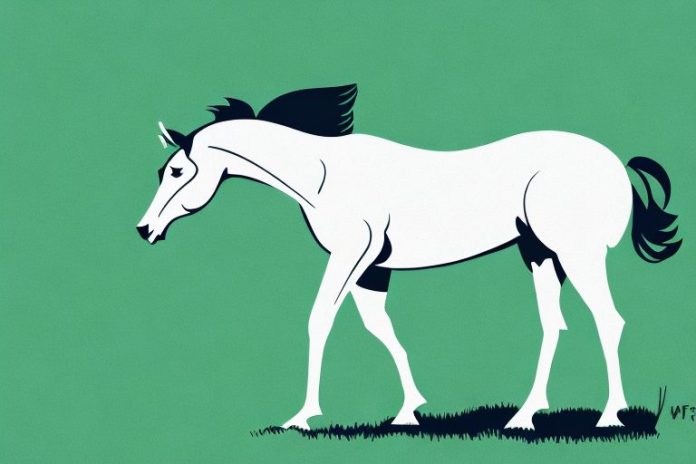 A thoroughbred horse in a grassy field in witbank