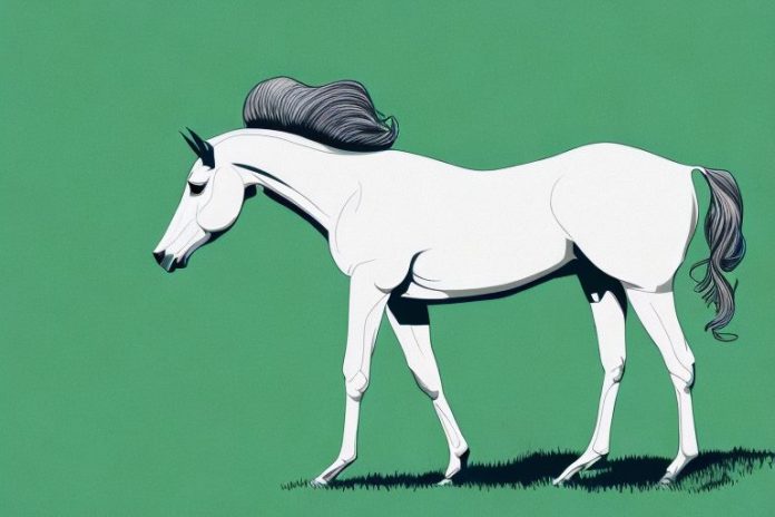 A thoroughbred horse in a grassy field in hazyview