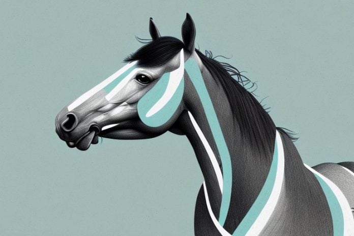 A thoroughbred horse in a colesberg