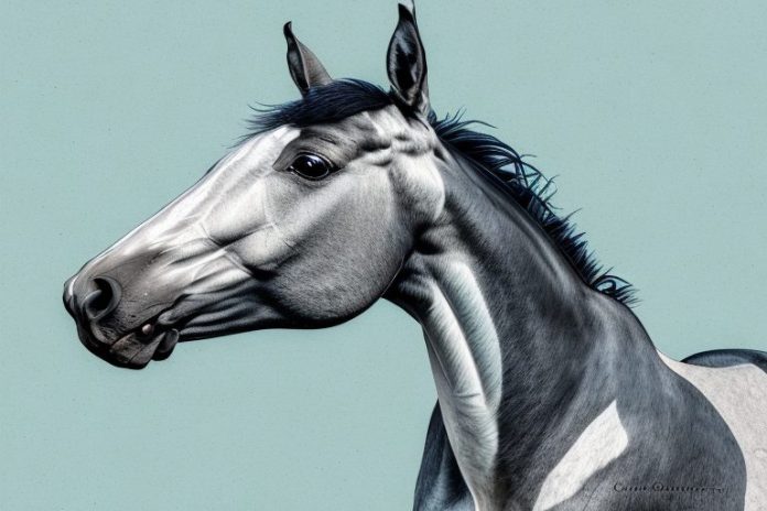 A thoroughbred horse in a rustenburg