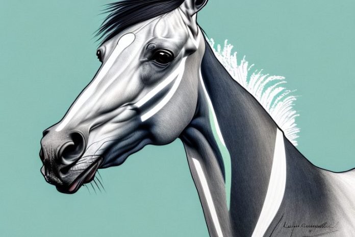 A thoroughbred horse in a rural south african setting
