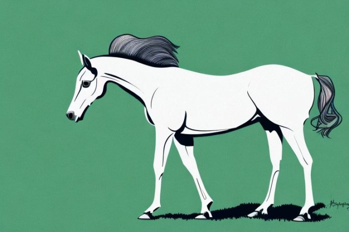 A thoroughbred horse in a grassy field in george