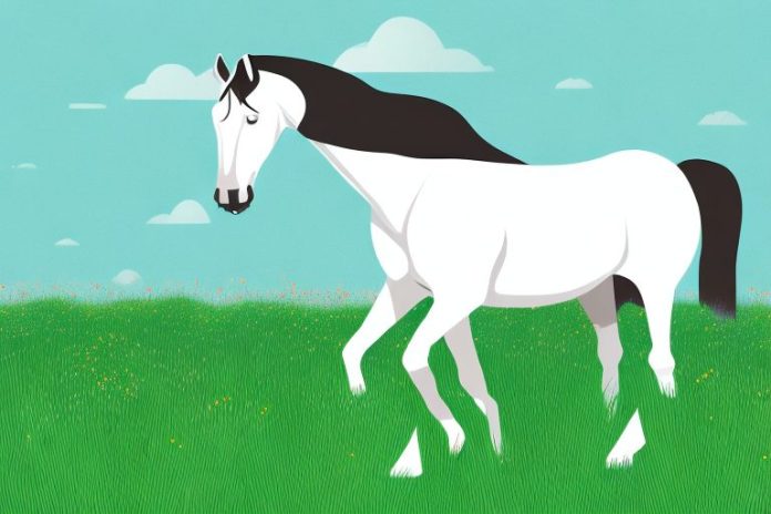 A morgan horse in a grassy field in umhlanga