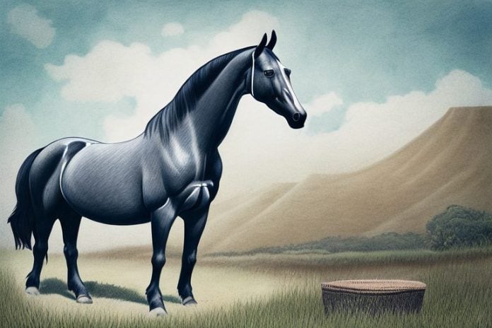 A morgan horse in a rural setting in ballito