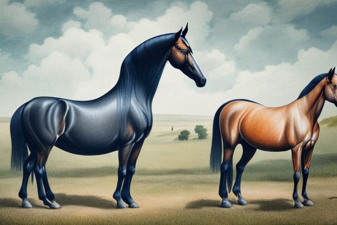 A morgan horse in a rural setting in east london