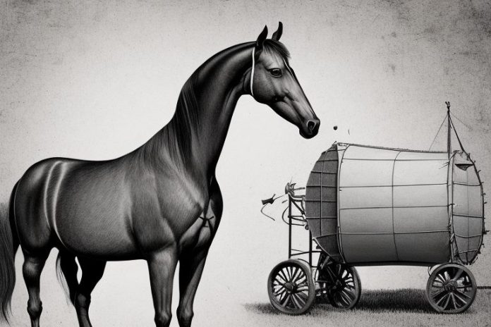 A morgan horse in a rural setting in pretoria