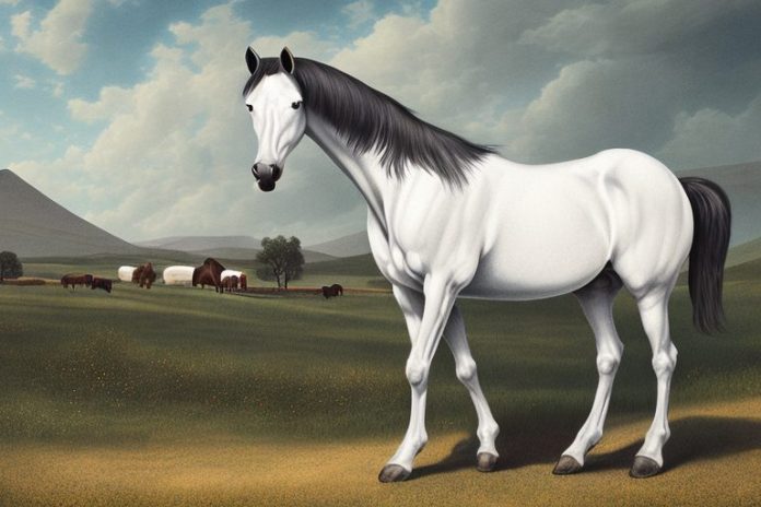 A morgan horse in a rural setting in lydenburg