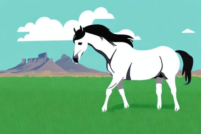 A morgan horse in a grassy field in cape town