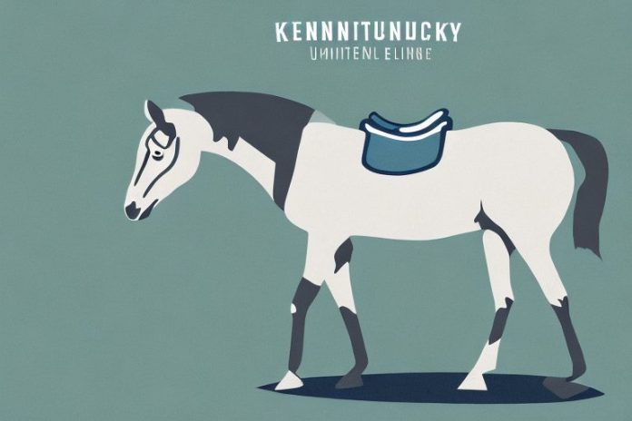 A kentucky mountain saddle horse in its natural habitat in umhlanga