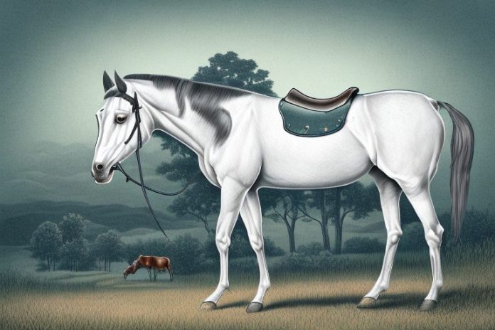 A kentucky mountain saddle horse in a rural setting in empangeni