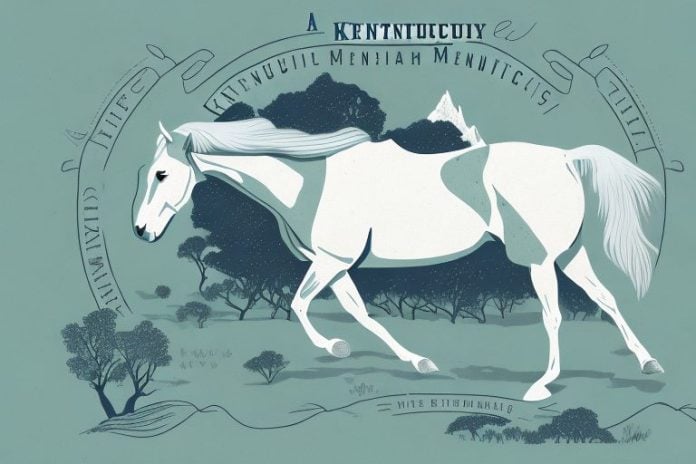 A kentucky mountain saddle horse in its natural habitat in bloemfontein
