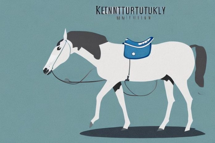A kentucky mountain saddle horse in its natural environment in centurion