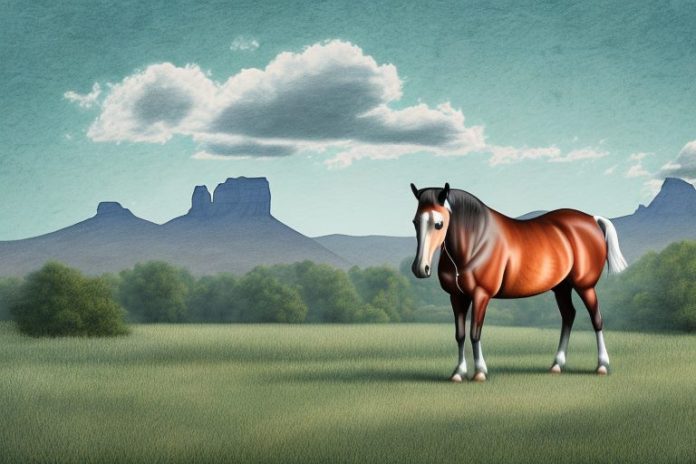 A kentucky mountain saddle horse in a rural setting in polokwane