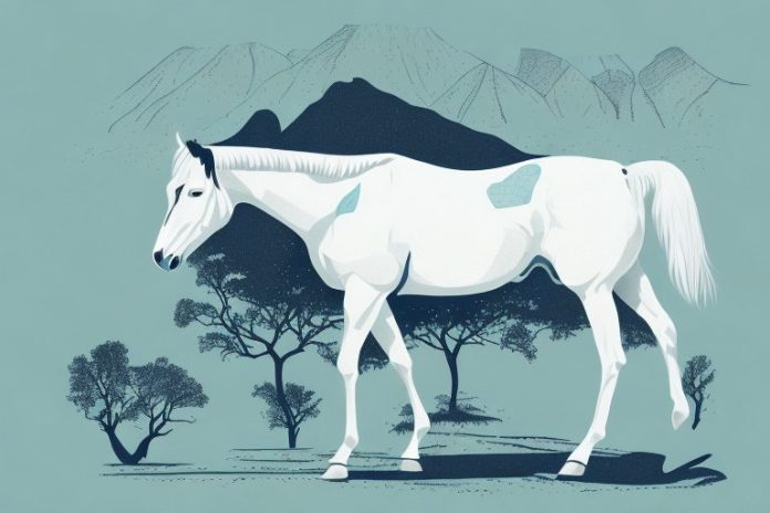 A kentucky mountain saddle horse in its natural environment in lebowakgomo