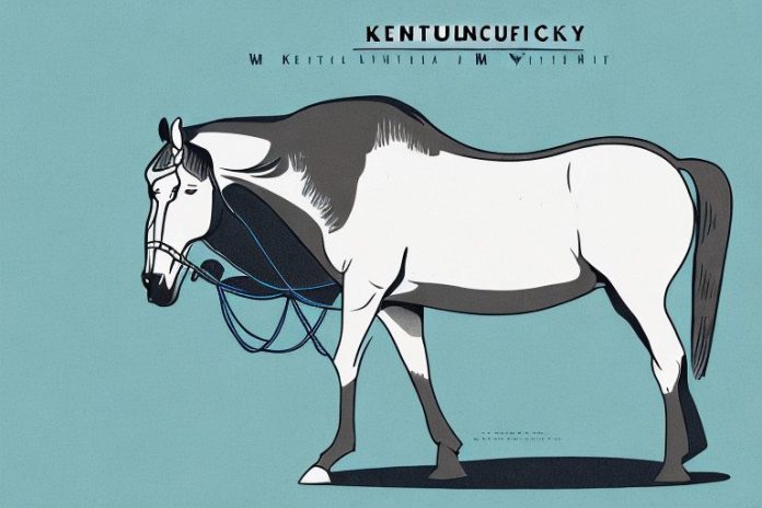 A kentucky mountain saddle horse in its natural environment in witbank