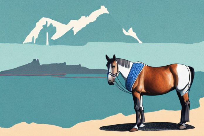 A kentucky mountain saddle horse in its natural environment in simon's town